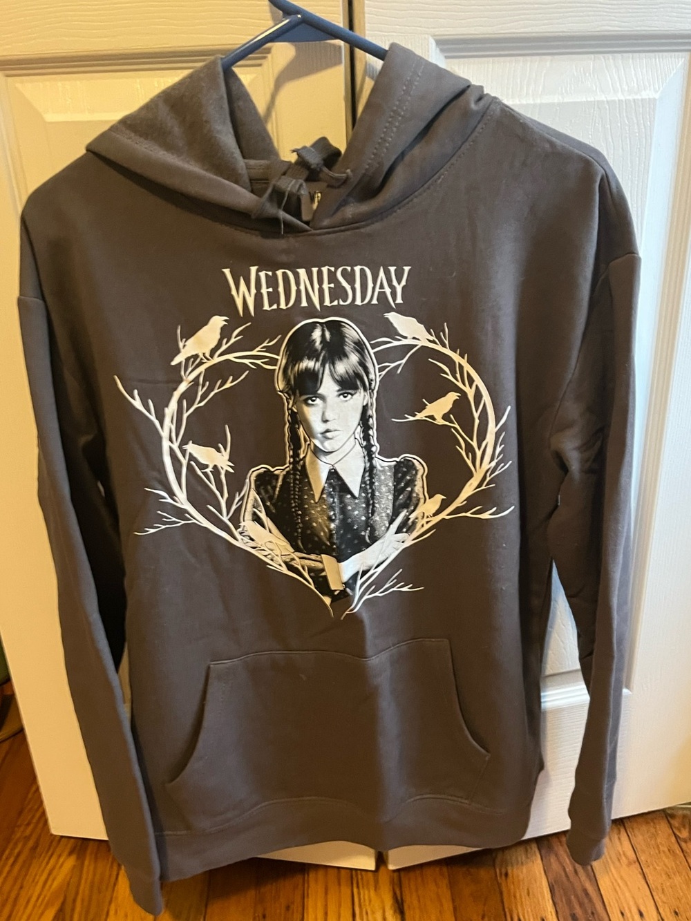 Wednesday Graphic Hoodie Sweatshirt - Dark Gray